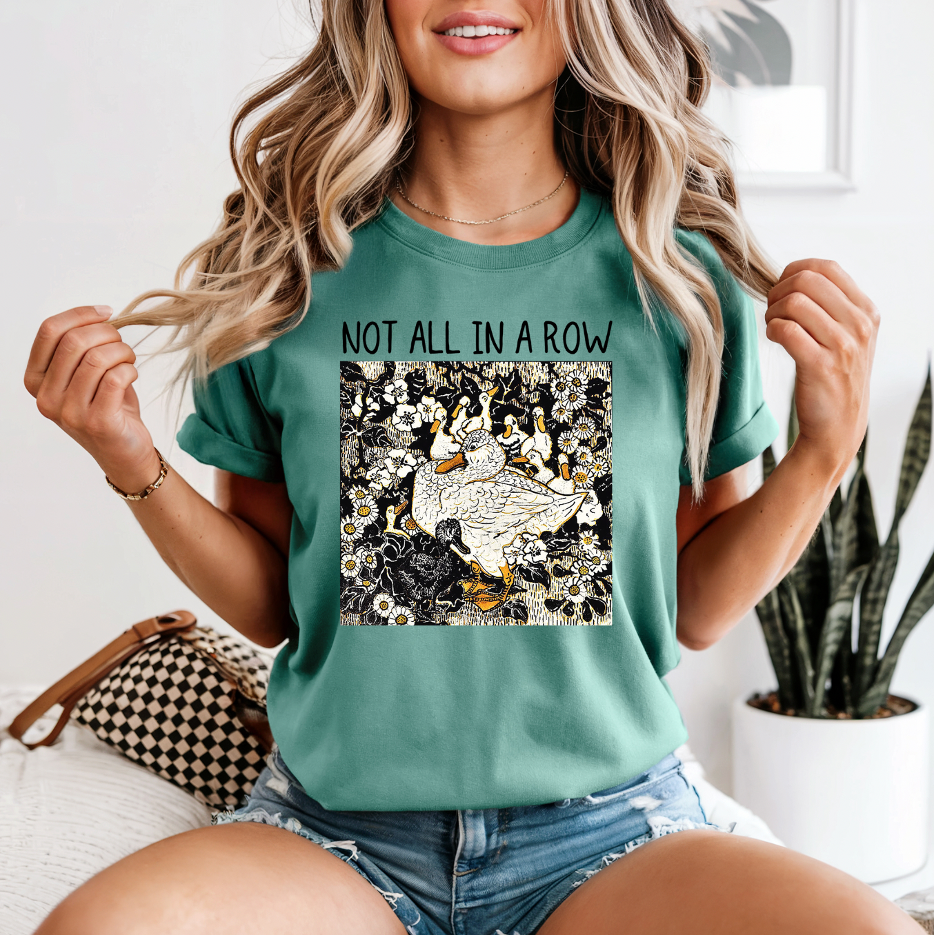 Not All In A Row Duck Graphic Tee