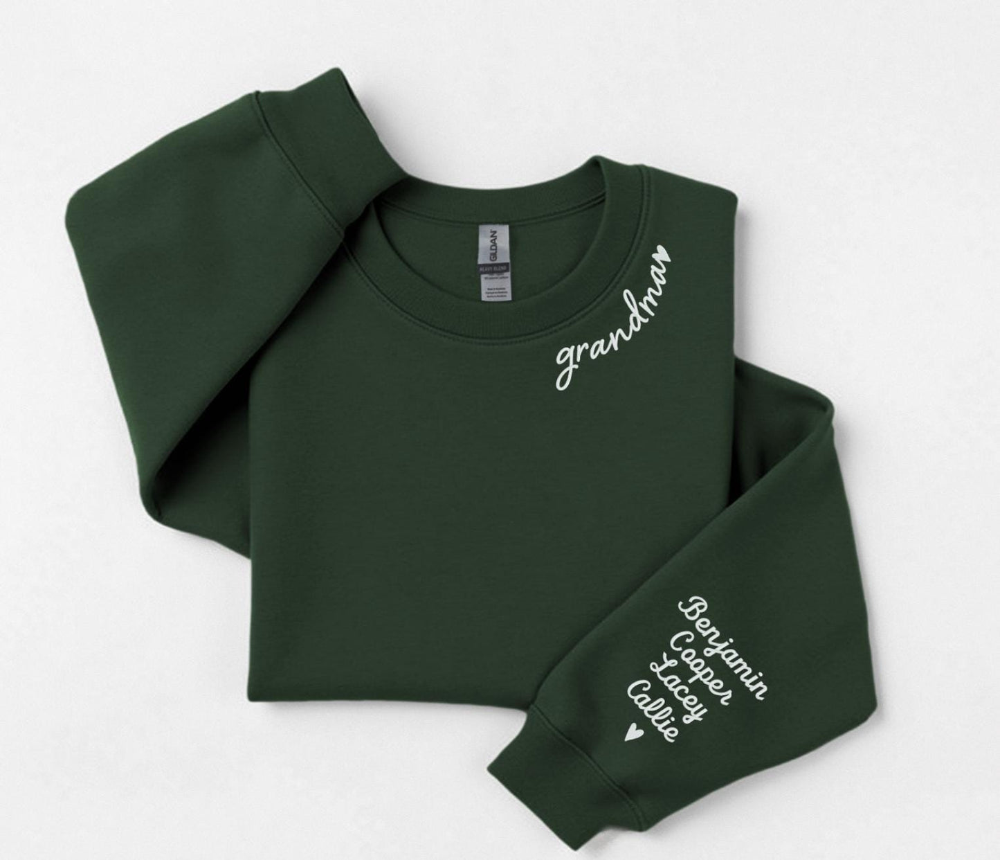 EMBROIDERED Custom Grandma Embroidery Sweatshirt