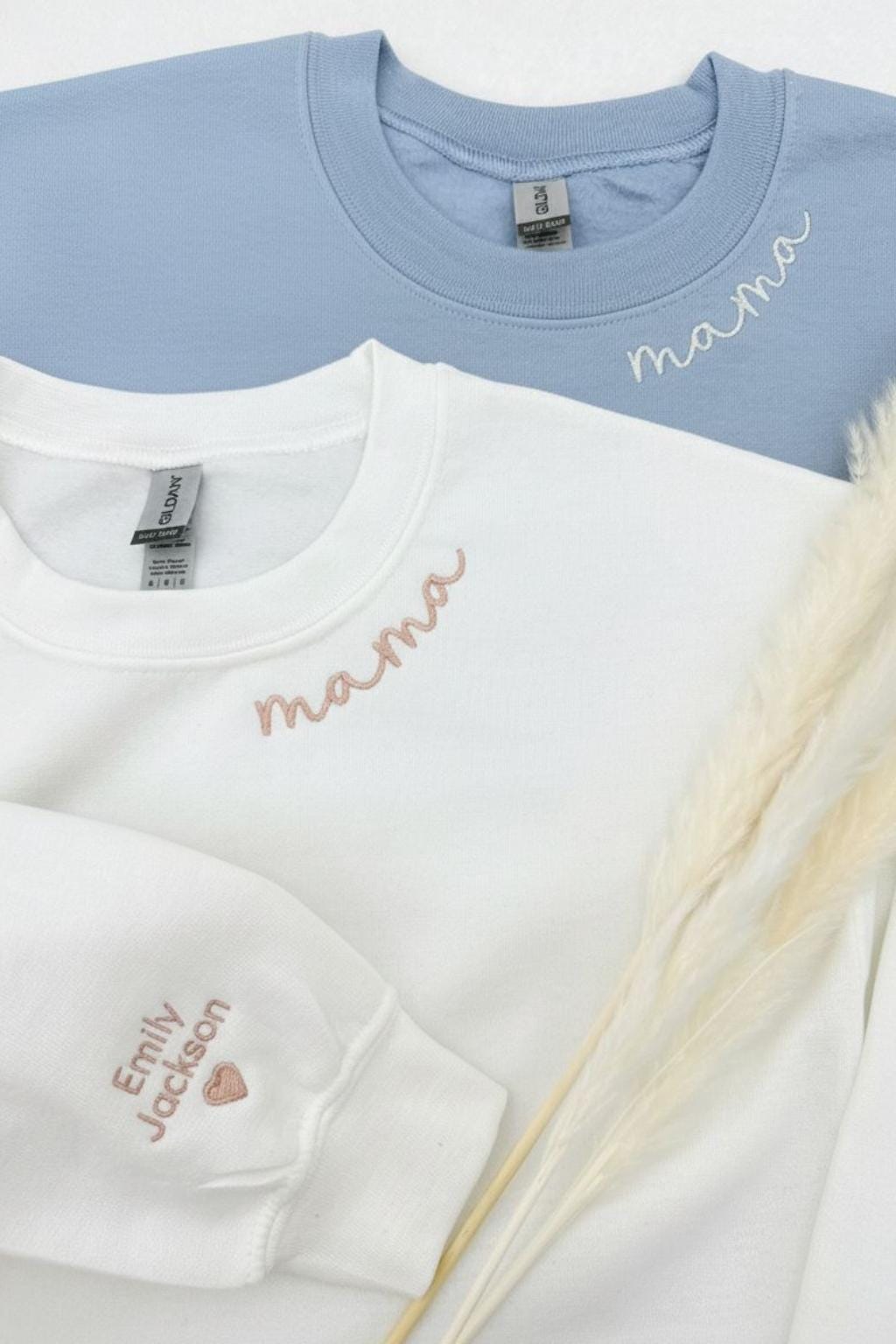 EMBROIDERED Custom Mama Sweatshirt