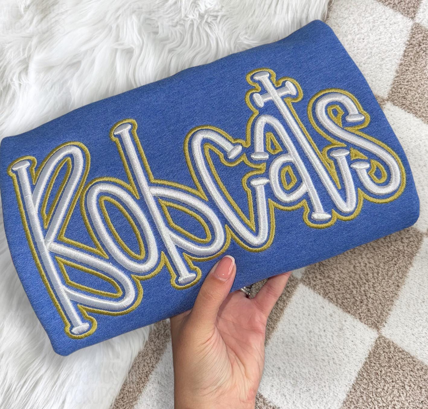 EMBROIDERED Raiders 3D Puff Personalized Team Sweatshirt