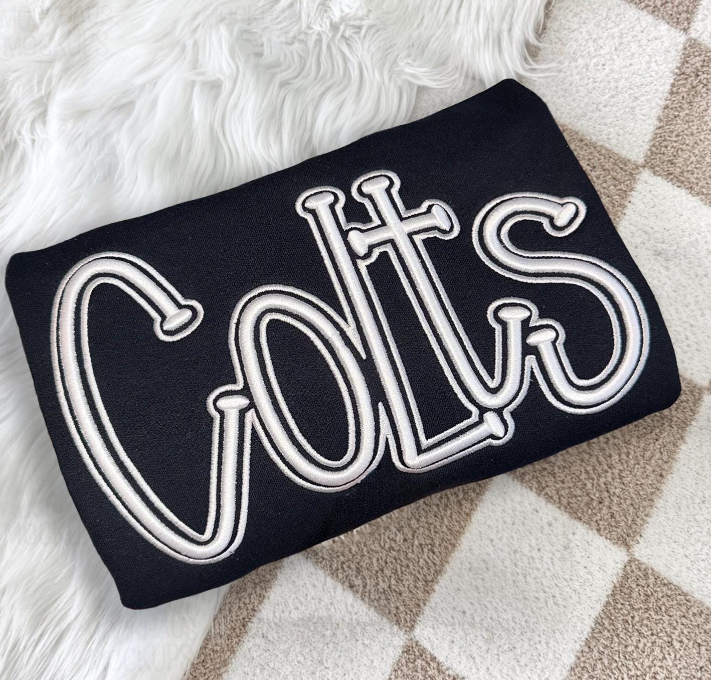 EMBROIDERED Raiders 3D Puff Personalized Team Sweatshirt