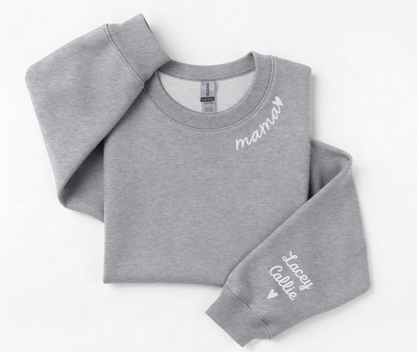 EMBROIDERED Custom Mama Sweatshirt