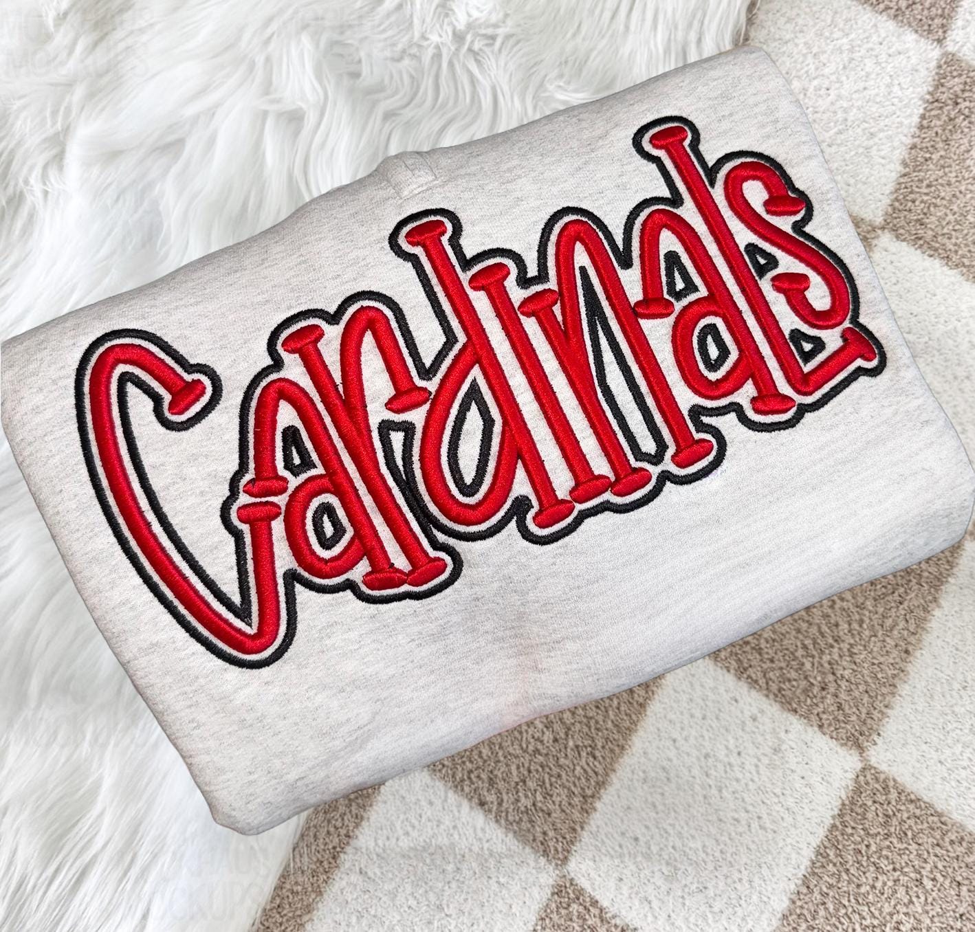 EMBROIDERED Colts 3D Puff Personalized Team Sweatshirt