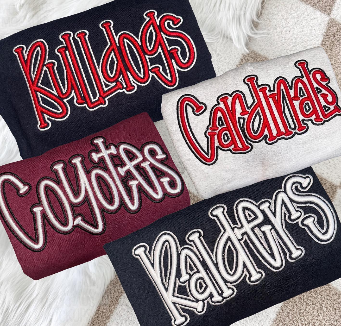 Custom Sports Team Embroidered Sweatshirt