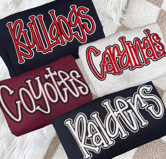 Custom Sports Team Embroidered Sweatshirt
