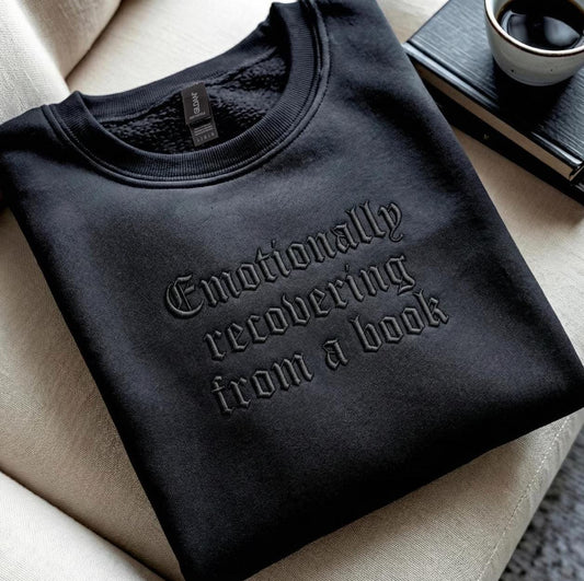Emotionally Recovering From a Book Sweatshirt
